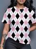 Women's Large Size Casual T-shirts - Soft and Comfortable, Round Neck, Short Sleeves, Spring and Summer Fashion Tops,
