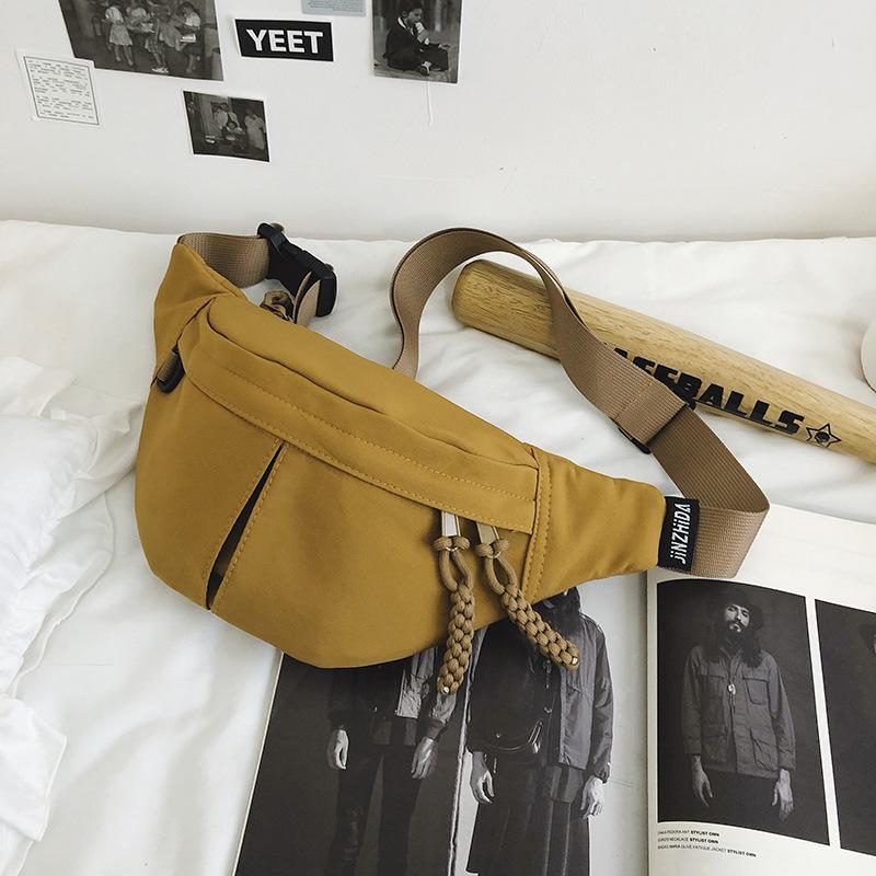 

Модная поясная сумка, трендовая нагрудная сумка, женская, 2025, новая, на плечо, легкая спортивная сумка, рюкзак, повседневная, с индивидуальностью, универсальная сумка-мессенджер жёлтый