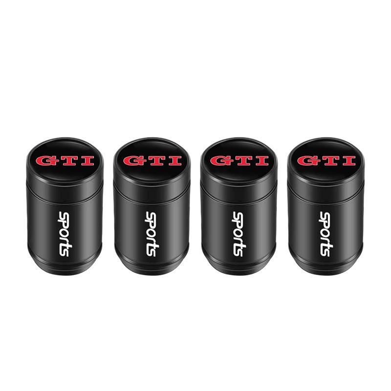 4Pcs Volkswagen Valve Cap Alloy Dust Cover Car Tire Accessories For VW Polo Golf GTI CC Tiguan Arteon Passat Jetta Touareg ID.3