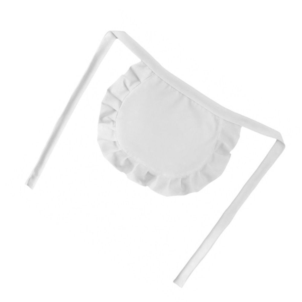 1Pcs Waitress Maid Style Waist Apron Cosplay Costume Half Apron  for Coffee Shop Restaurant