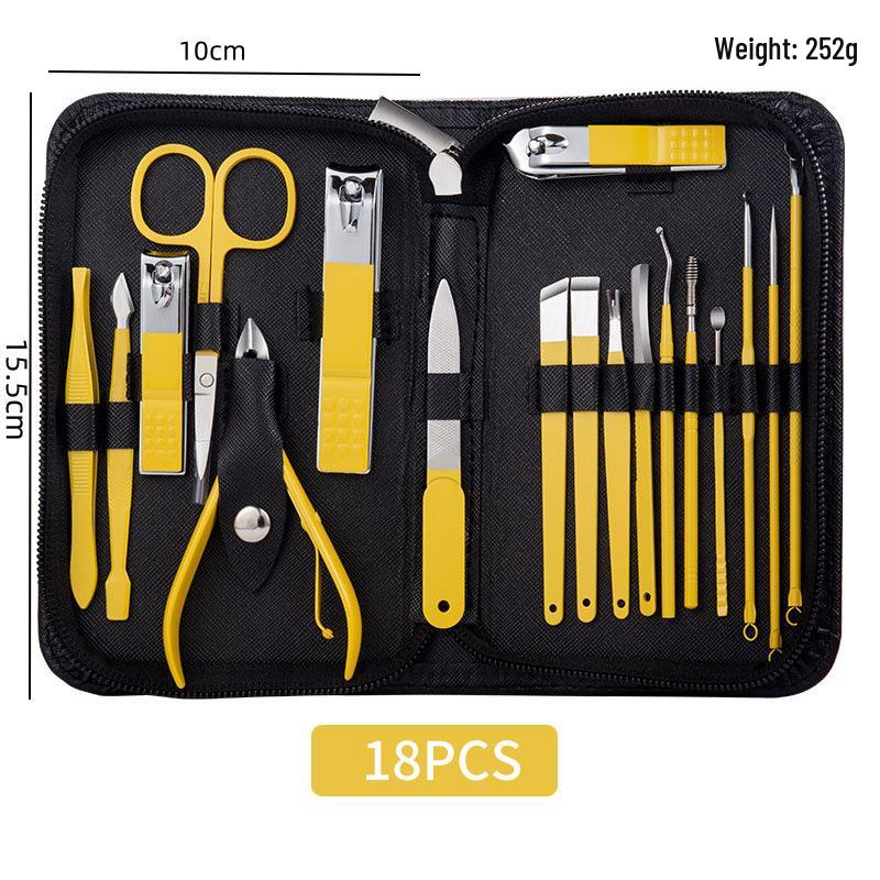 Carbon Steel Nail Clipper & Manicure Set: Household Beauty Tools