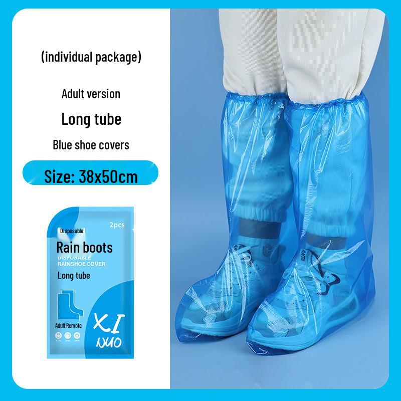 High-Top Waterproof Non-Slip Shoe Covers for Adults & Children - Durable & Thick for Rainy Days