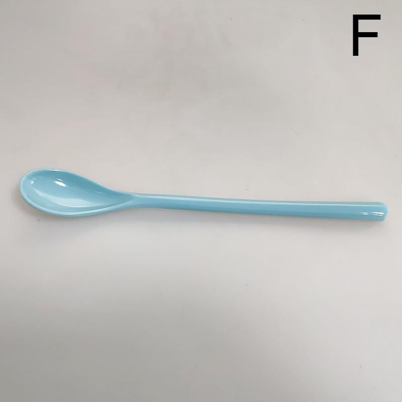 1pc Lange Griff Bunte Kunststoff Löffel Geschirr Löffel Für Kaffee Gelee Eis Dessert Vorspeise Rühren Löffel
