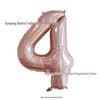 40" Rose Gold Laser Cut Number Balloon - Birthday, Proposal, Wedding, or Bridal Decor