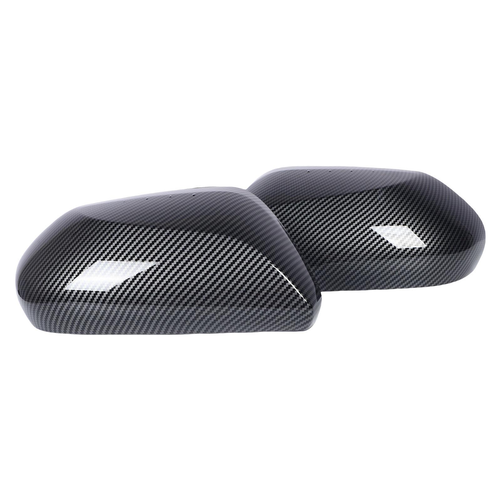 

1 пара накладок на зеркала заднего вида в стиле карбонового волокна, наружные корпуса зеркал заднего вида, замена для