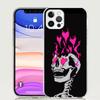Anatomy Skeleton Heart Lovey Kiss Phone Case For iPhone 18 17 Air 16 15 Plus 11 14 Pro Max 13 Mini 12 7 8 + SE Pattern Art Customiz