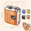 Rechargeable Travel Shaver, 9000+ RPM High Speed, Waterproof for Shower, 1-Hour Fast Charge via Type-C, Palm Size, Orange