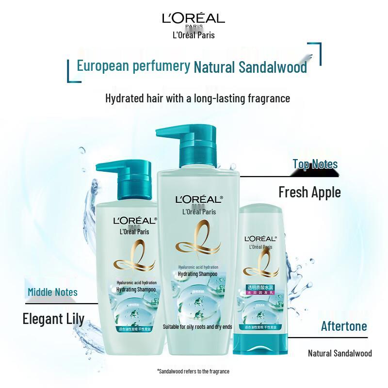 L'Oreal Hyaluronic Acid Anti-Dandruff Shampoo - Full Case (12 x 400ml)