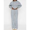 Casual Women's Suit with Interesting Printed Patterns, Fashionable Hooded Sweatshirt and Wide Leg Pants Set