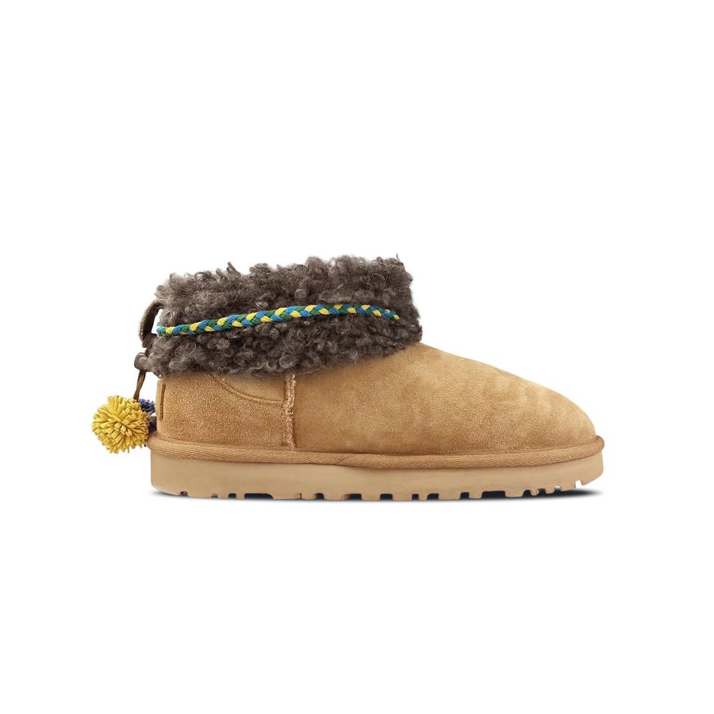 UGG CLASSIC ULTRA MINI Sheepskin Thermal Short Snow Boots Women's 1116109-CHE(Team373-)