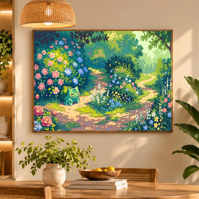 5D Diamond Painting Bulbasaur DIY Full Drill Diamond Art Kit Home Decoration