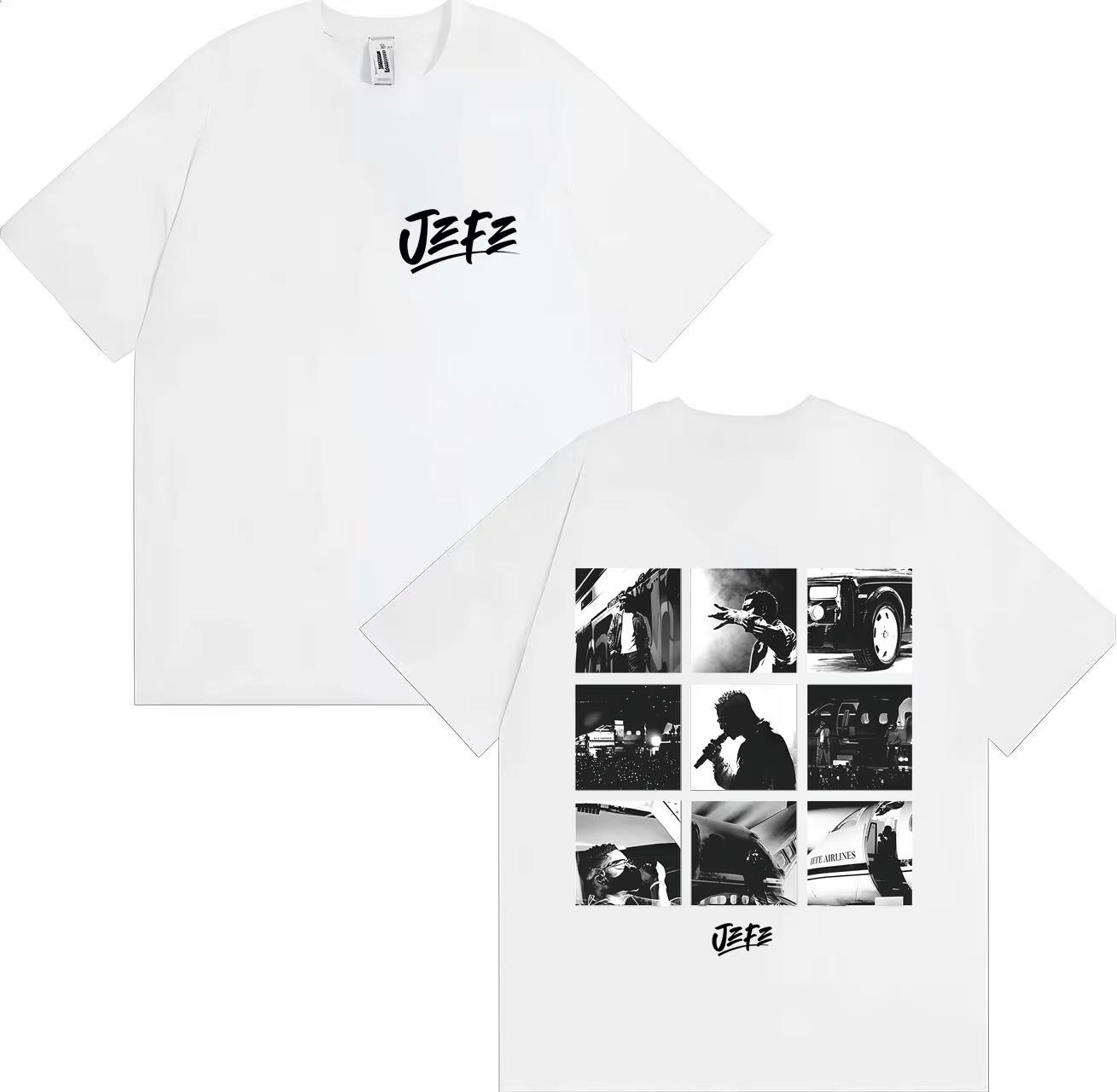 

2026 Rapper Ninho Jefe Harajuku Tshirt Unisexs and Womens Hiphop Fashion Summer Casual Shortsleeved Cotton Y2K Bug S
