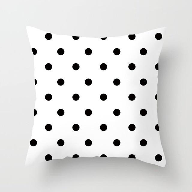 black polka dot pillowcases