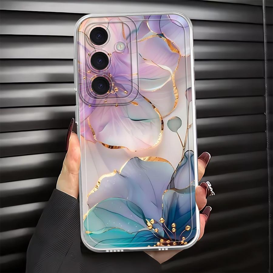 

Красивая мраморная чехол-кейс с цветочным принтом для Samsung Galaxy A57 A56 A52 A36 A37 A52 A17 A14 A16 A26 A24 A55 A54 A15 A34 A35 A25 Galaxy A50s
