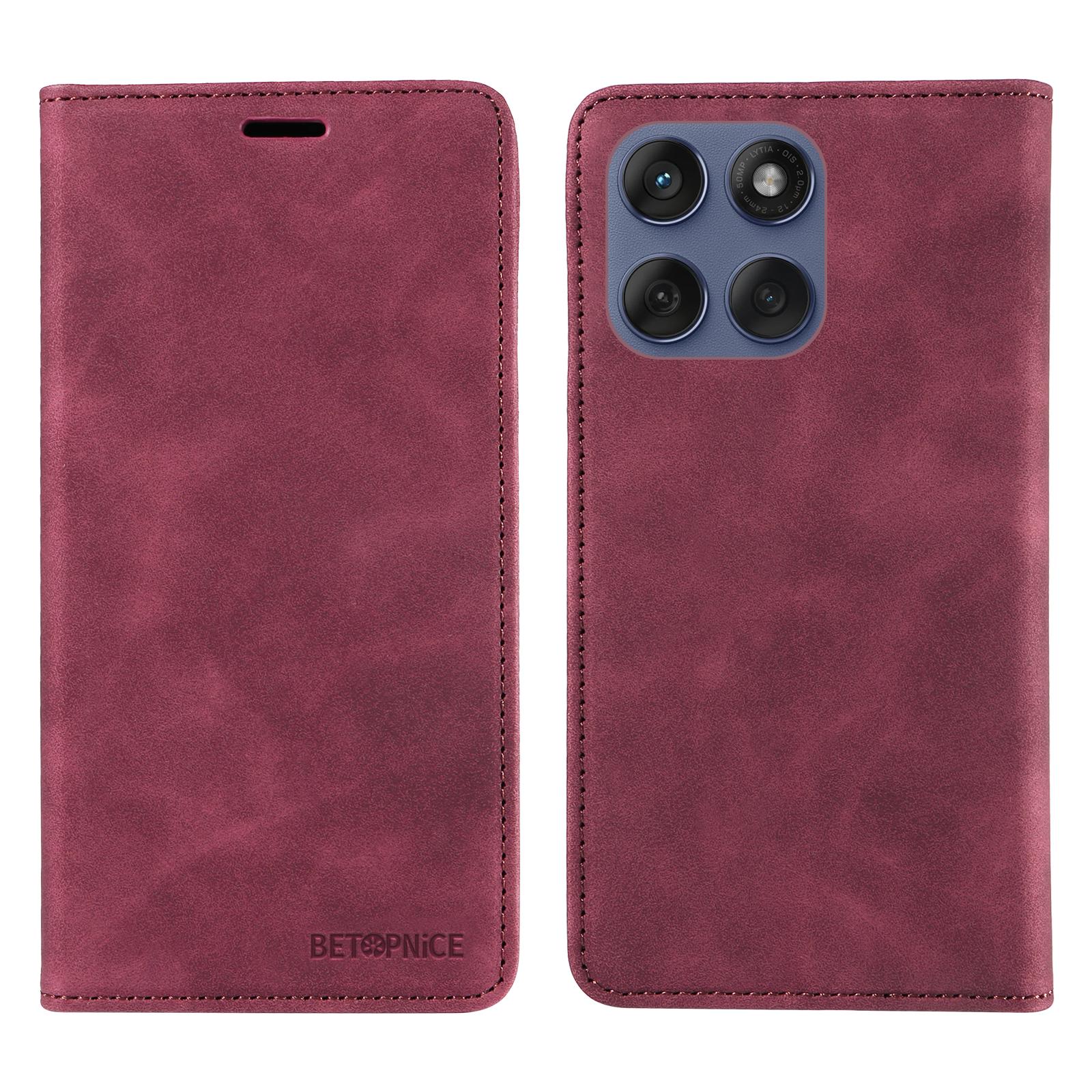 

Для Motorola Edge 60 5G/60 Fusion 5G/60 Pro 5G/Edge (2025) Чохол 5G BETOPNICE з RFID-блокуванням, підставкою та гаманцем, шкіряним чохлом для телефону D