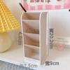 Nový stolní organizér Držák na tužky štětec na make-up Úložný box 4 mřížka Uskladňovací organizér se šikmým vkládáním Školní potřeby