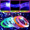 1-100PCS Halloween LED Acrylic Glow Bracelet Concert Support Fluorescent Bracelet Holiday Party Bracelets Holiday Decoration