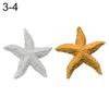 2 Stück Aquarium Ornament Mediterranes Harz Mini Seestern Aquarium Dekoration
