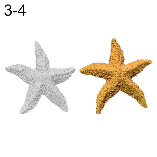2 Stück Aquarium Ornament Mediterranes Harz Mini Seestern Aquarium Dekoration