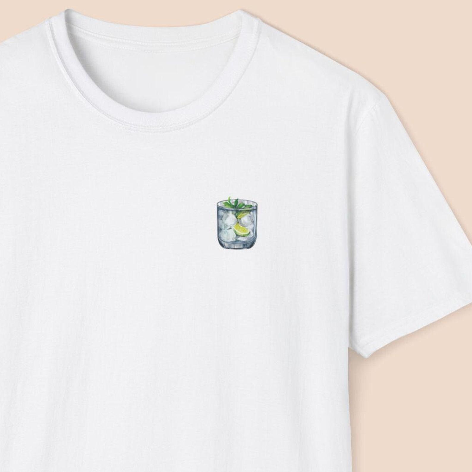 Gin and Tonic Shirt, Gift for Gin Lover, Gin and Tonic Art Print, Cocktail Gift Shirt, Funny Alcohol Shirt, Summer Cocktail Party 3XL