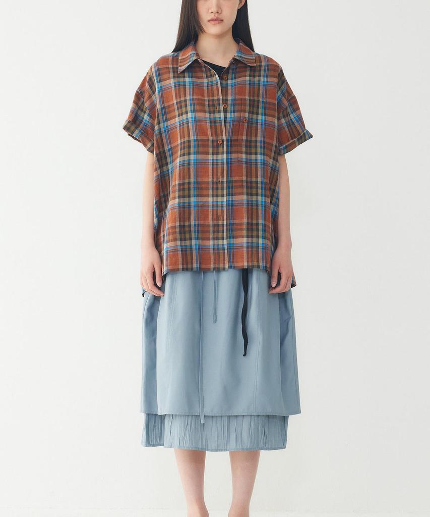 STUDIO TOMBOY Layering Pleated Point Skirt_Sky Blue 9106232201
