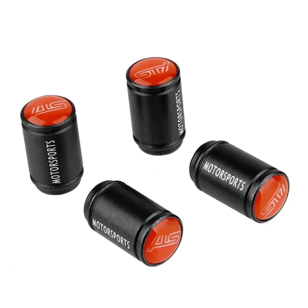 Metal Matte Tire Valve Stem Caps for Subaru Forester XV Outback STI WRX Impreza Legacy BRZ Anti-dirty Air Cover Car Accessories WW1