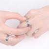 New Fashion Roman Numeral Week Couples Ring S925 Silver A Pair Rings For Lovers Jewelry Adjustable Anniversary Valentine Gift