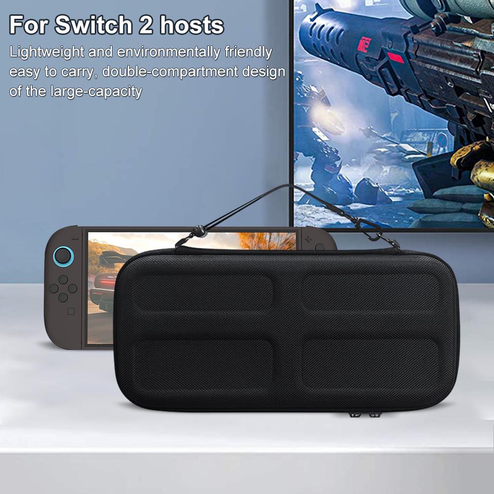 EVA Carrying Case/2PCS Tempered Glass Screen Protector Films for Nintendo for Switch 2 Protective Travel Bag Games Accessories