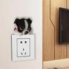 Creative Resin 3D Switch Stickers Living Room and Bedroom Wall Cartoon Switch Wall Stickers Decoration Protector Cover DIY