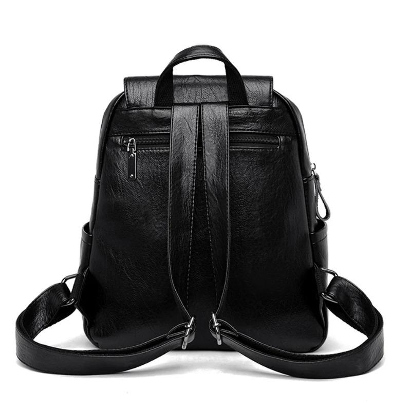 Weißer Frauenrucksack Weibliche Lederrucksäcke Damen Sac A Dos Schultaschen für Mädchen Große Kapazität Reiserucksack Rucksäcke