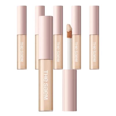 Cover Perfection Fixealer (Bulk Set of 6) - 1.5 Natural Beige: Smudge-Proof & Long-Wearing Fixer-Concealer Hybrid, 6.5g X 6