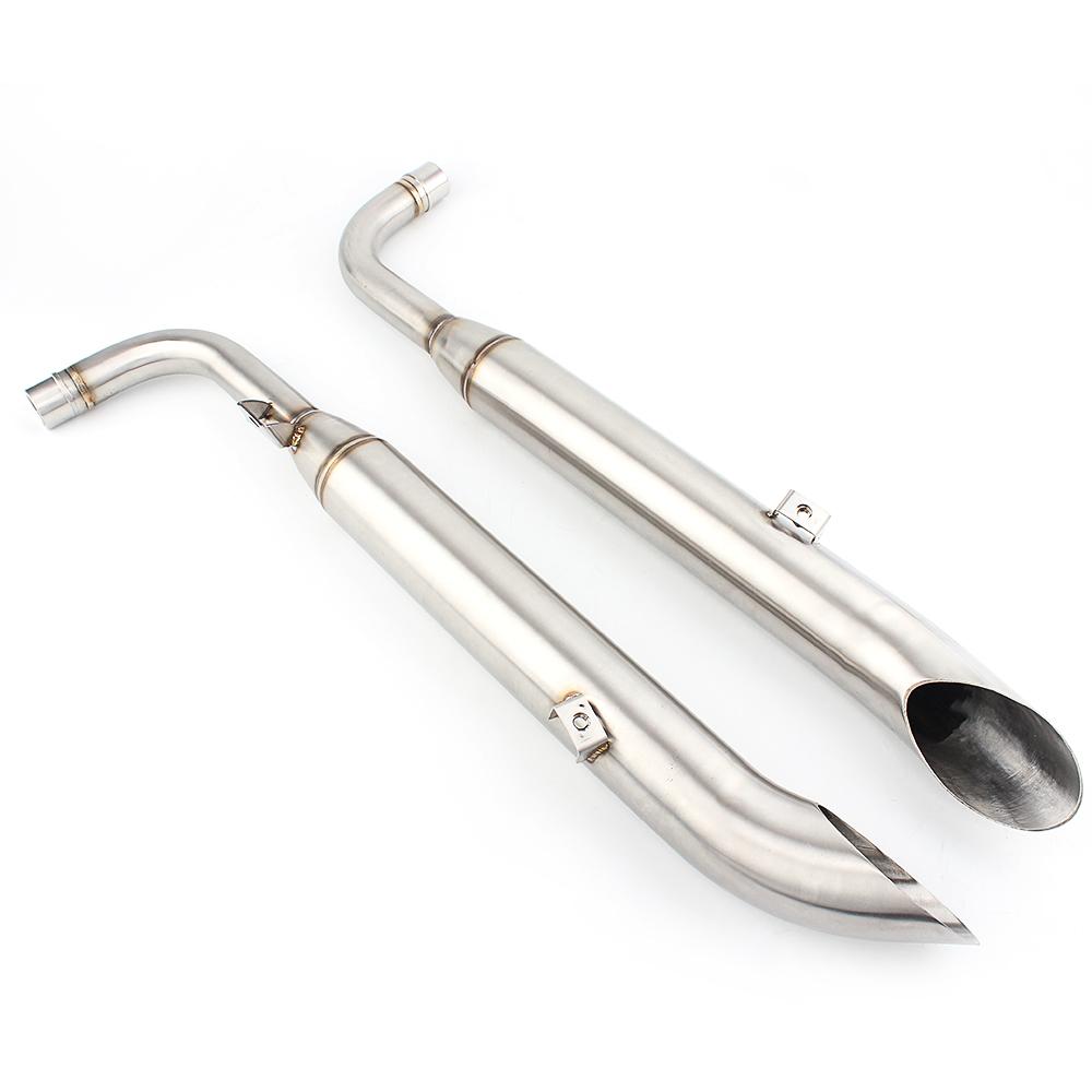 Motorcycle Part Black Exhaust Muffler 304 Stainless Steel Exhaust System For Triumph Bonneville Bobber T100 T1200 Speed Master