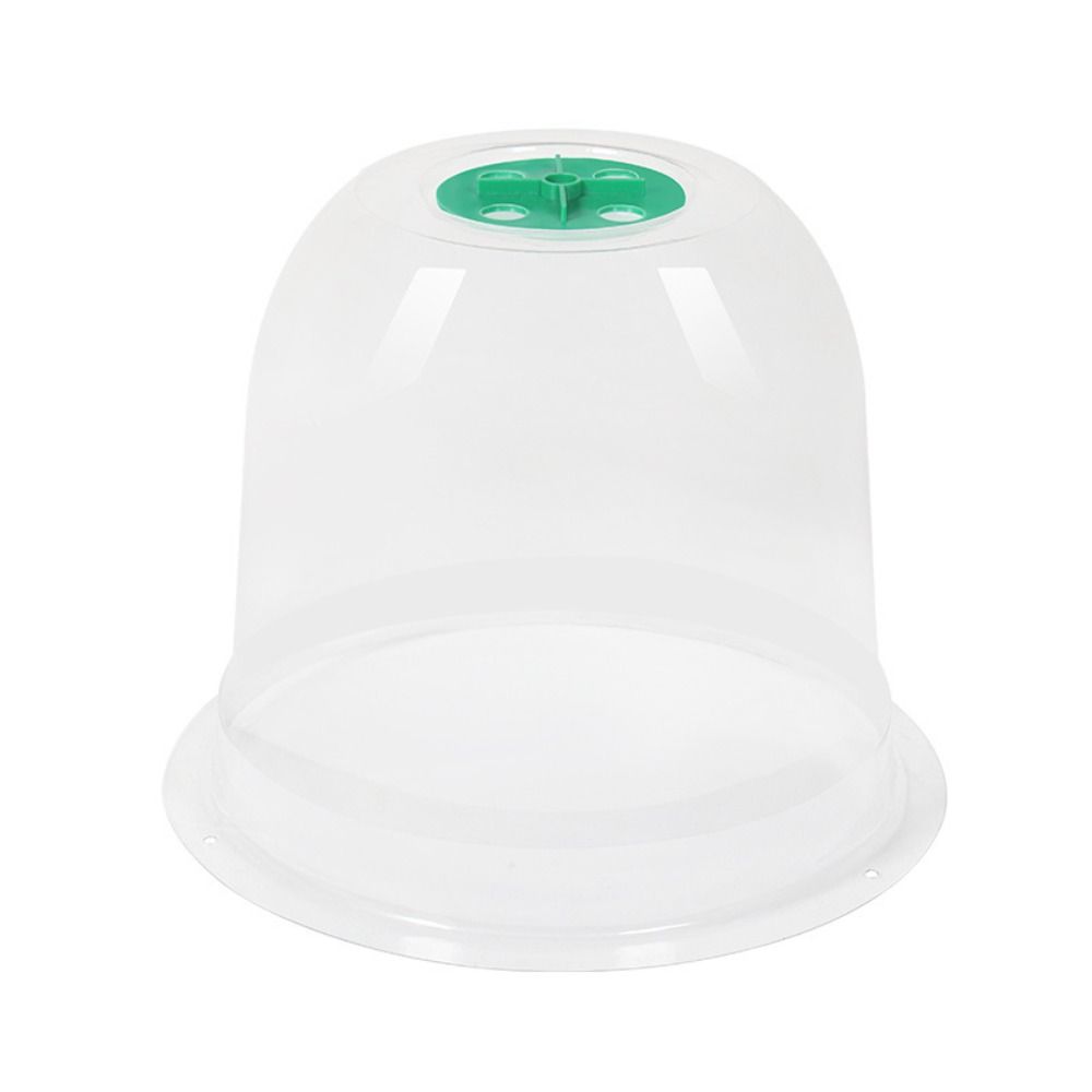 10pcs Plastic Planting Protective Cover Transparent Thermal Seedling Insulation Cover Reusable Moisturizing Seedling Hood