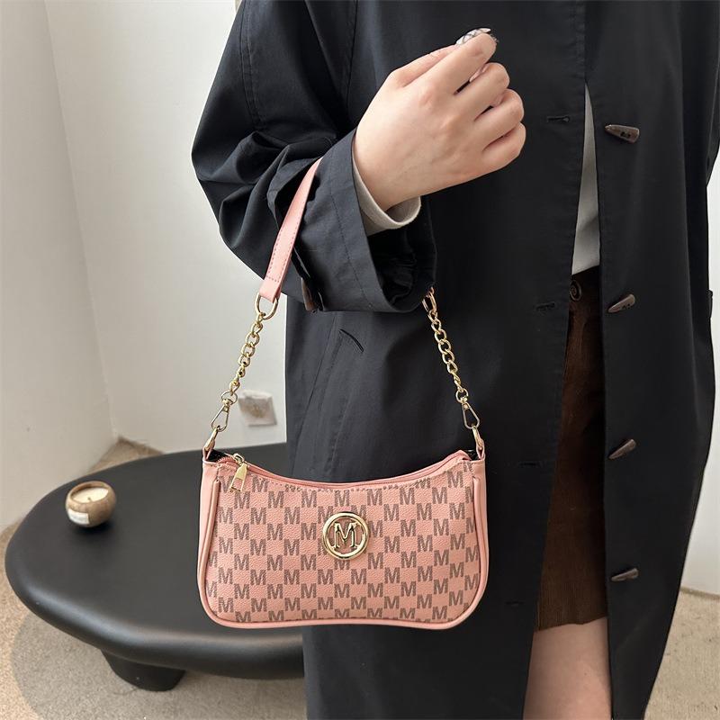 Niche underarm bag personalized single shoulder fashion small bag women's new oblique span women's crescent bag