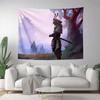 Samurai Tapestry Wall Hanging Tapestry Art Deco Style Blanket Curtain Home Bedroom Living Room Decoration