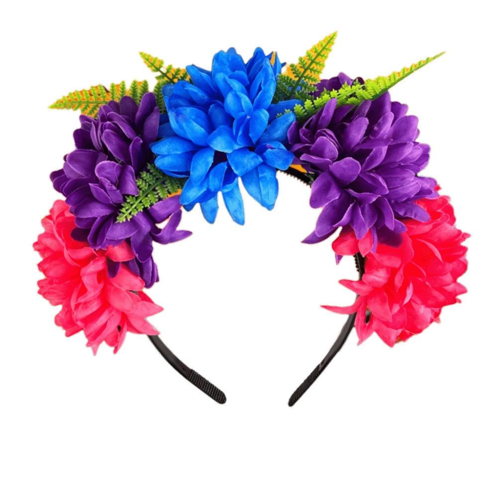 Helles künstliches Ringelblumen-Haarband Lebendiges unechtes Ringelblumen-Blumen-Haarstück Feiertags-Treffen