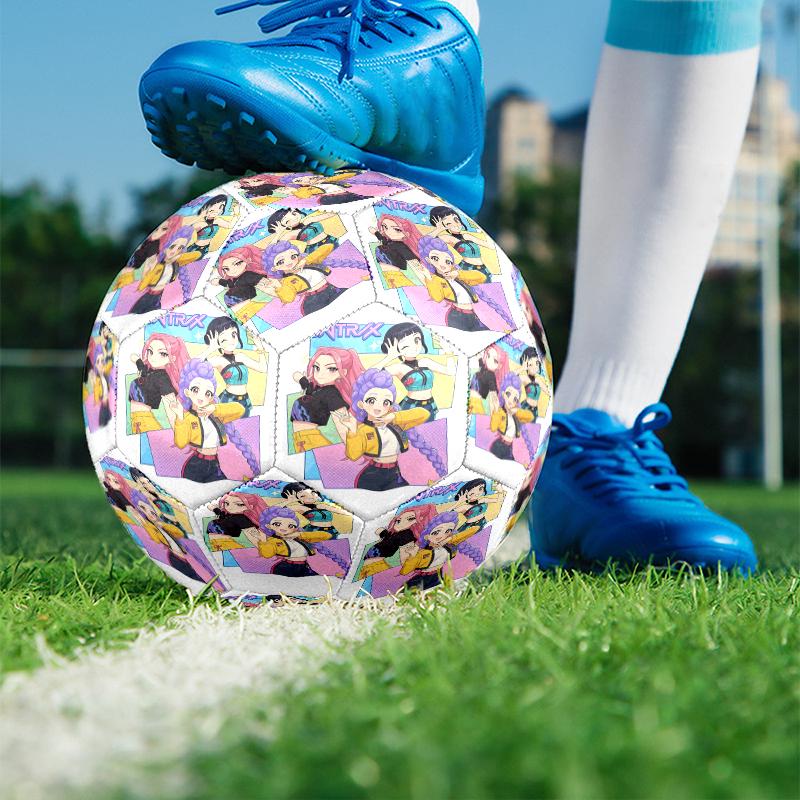 Singer Print Size 5 Soccer Ball, PU Wear Resistant Football for Match Training and Daily Practice, Birthday Gift for Soccer Fans