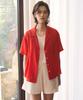 ANGELO BIANCO Echo Blouse_Red