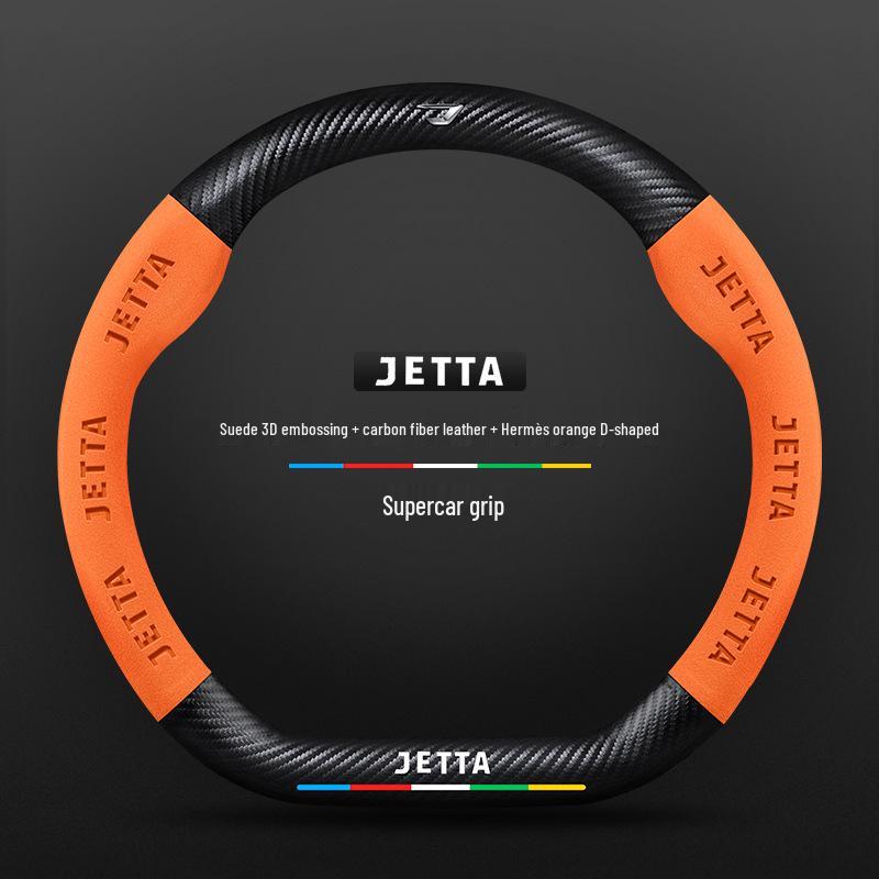 Custom Carbon Fiber & Suede Steering Wheel Covers for 2019-2022 Jetta VS5/VA3/VS7