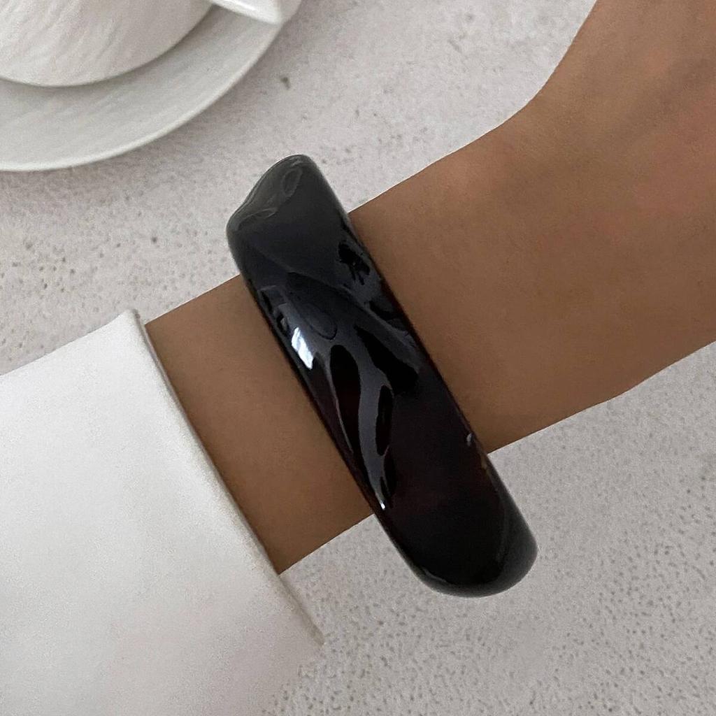 IngeSight.Z 4 Styles Exaggerated Punk Irregular Wide Cuff Chunky Bangles Women Vintage Gold Color Spring Bracelet Grunge Jewelry