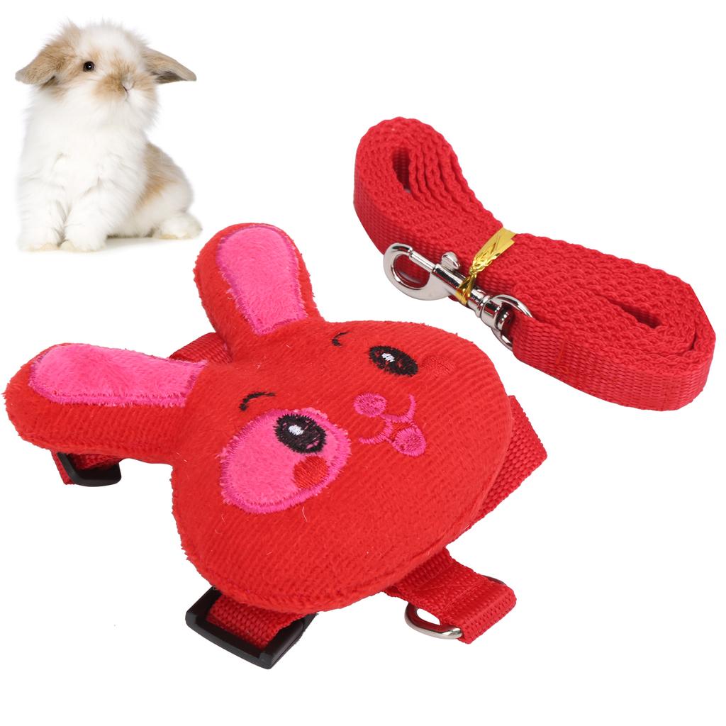 Kleintier Kaninchen Ausgefallenes Leinen- und Geschirrset Strapazierfähiges Nylon für Ziehen beim Spazierengehen