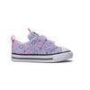 Converse Chuck Taylor All Star EasyOn Low TD Hearts Baby Sneakers Purple Vapor-Violet Oops-Pink A08382C