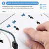 2m Extension Cord Power Multi Tap Multi Ports AC Sockets & 3 USB Electrical Socket Type C Smart Home EU US UK Universal Plug