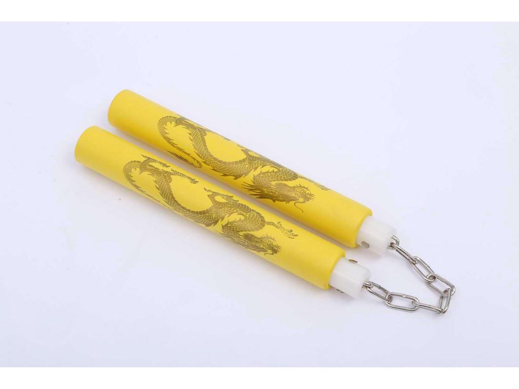 PVC-Schwamm-Nunchakus für Anfänger - Mehrfarbige Taekwondo Kampfsport Übungsstäbe