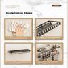 Bathroom Aluminum Wall Mounted Shower Rack Multifunctional Kitchen Storage Basket Toilet Accessories