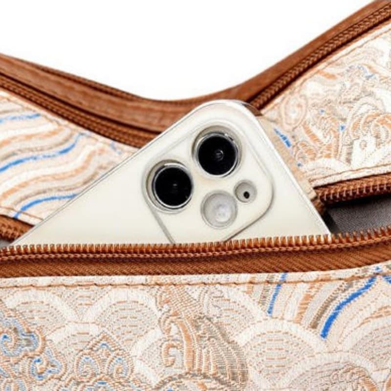Crossbody bag retro fashion splicing simple shoulder bag