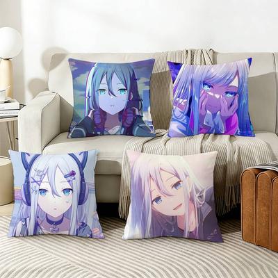 PProject SSEKAI Kanade Yoisaki Pillow Cover Sofa Cushion Cover Home Room Decoration Children Gift