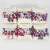 4th of July Bracelets USA Bead Bracelet American Flag Bracelets Patriotic Independence Day Bracelet