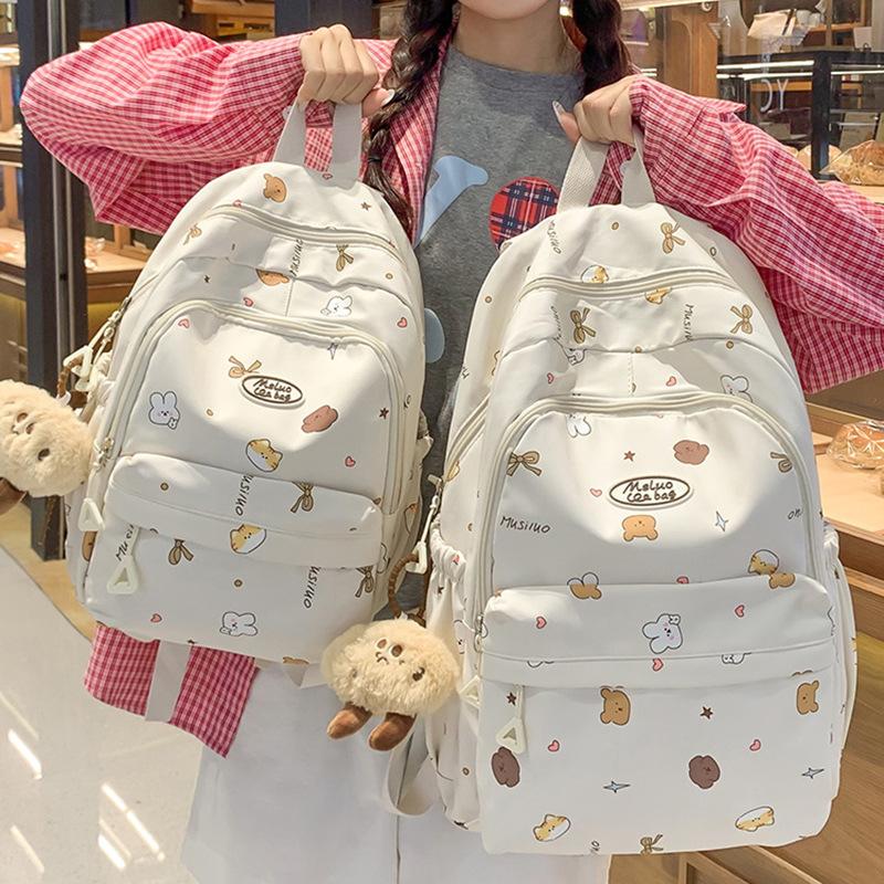 Children's Schoolbags Girls Elementary School Students Cute Junior High School Students High School Students Printed Backpacks
