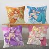 Anime Mermaid Melody Pichi Pichi Pitch Pillow Case Soft Double Sided Print Sofa Cushion Cover Throw Pillow Covers